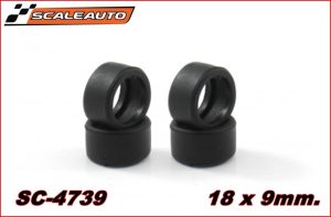 Pneumàtics goma RT MEDIUM 18 x 9mm. SPIRIT 14,5mm. de diàmetre.