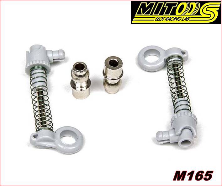 AMORTIGUADOR PRO REGULABLE EJE METAL ROTULA L + COJINETE ROTULA