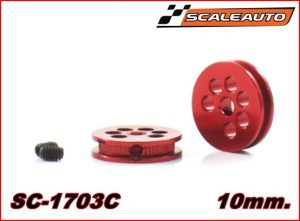 POLEA ALUMINIO MECANIZADO 10 mm.EJE 3/32