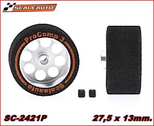 WHEELS & SPONGE PROCOMP-3 TYRES (27,5 x 13mm.)
