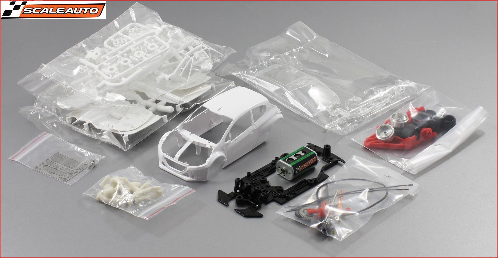 P208 T16 WHITE RACING CAR KIT