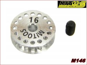 POLEA DENTADA 16d. (EJE 3/32)