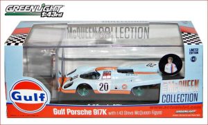 GULF PORSCHE 917K + FIGURA STVE McQUEEN (1/43)