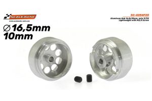 ALUMINIUM WHEELS 16,5 x 10mm. LIGHTWEIGHT