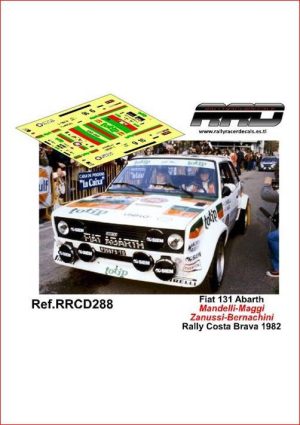 CALCAS 1/24 FIAT 131 ABARTH (RALLY COSTA BRAVA 1982)