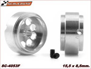 ALUMINIUM WHEELS 15,5 x 8,5mm. LIGHTWIGHT