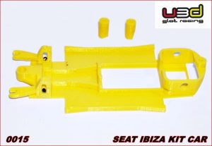 CHASIS 3D SEAT IBIZA KIT CAR (SCALEXTRIC - IN-LINE)