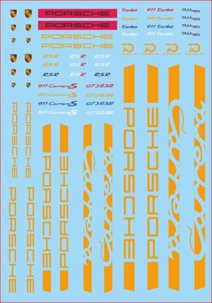 CALQUES GENERIQUES "PORSCHE TARONJA"