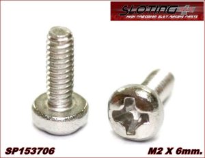 20 Cargols M2 x 6 Cap Rodo