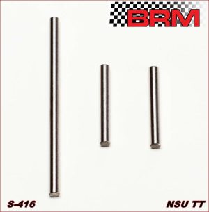 NSU TT SET FRONT AXLE 56mm. + 2 REAR AXLES 25mm.