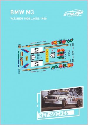 CALCAS 1/32 BMW M3 (RALLY 1000 LAKES 1988)