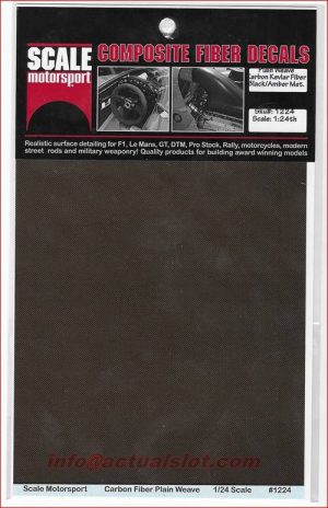 1/24 DECAL - CARBON KEVLAR PLAIN WEAVE