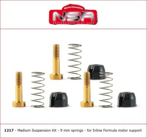 MEDIUM SUSPENSION KIT - FORMULA 1 IN-LINE MOTOR SUPPORT