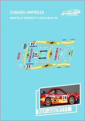 CALCAS 1/24 SUBARU IMPREZA S5 WRC'97 (CATALUNYA-COSTA BRAVA 1998)