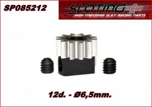 PIÑON 12d. EXTRAIBLE ACERO (Diam. 6,5mm)