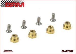 BRASS NUT BEARINGS H 3mm.