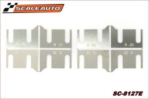 METALLIC SPACERS FOR AXLE SUPPORTS - 0.25mm.