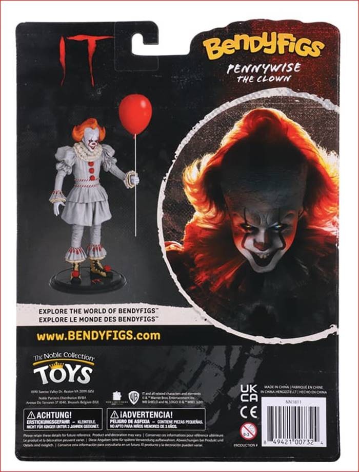IT PENNYWISE THE CLOWN BENDYFIG - Image 2