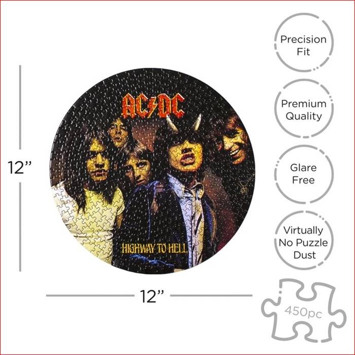 AC/DC HIGHWAY TO HELL DISC PUZZLE - Imagen 3