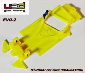 CHASSIS 3D EVO-2 HYUNDAI I20 WRC (SCALEXTRIC - ANGLEWINDER)