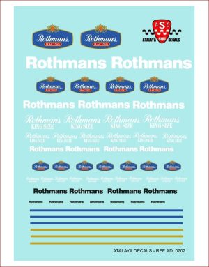 CALCAS GENERICAS "ROTHMANS"