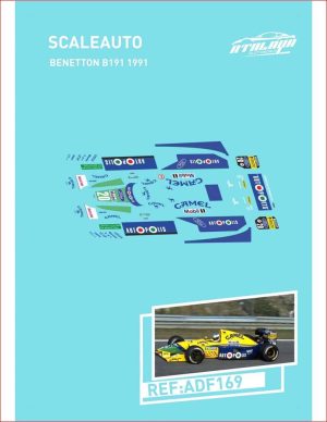 CALCAS 1/32  SCALEAUTO FORMULA 1 - BENETTON B191 1991