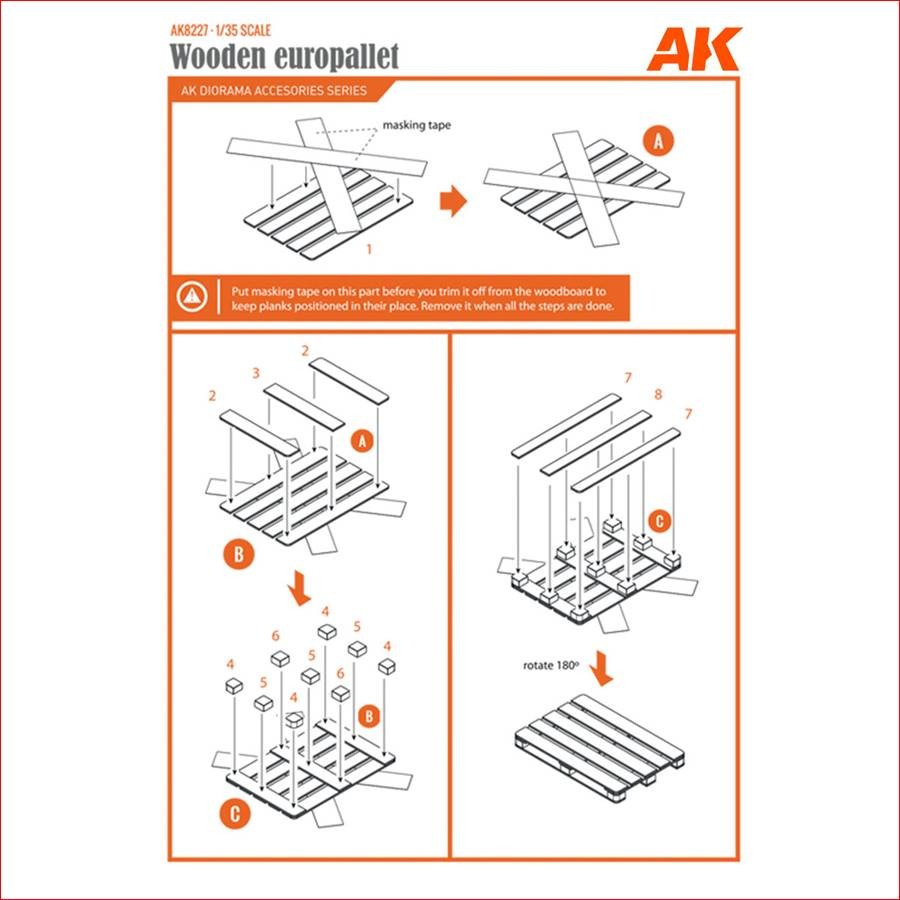 LASER CUT WOODEN EUROPALLET 1/35 - Image 4