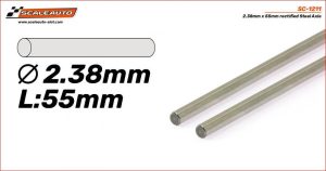 2,38 x 55mm.  RECTIFIED STEEL AXLE