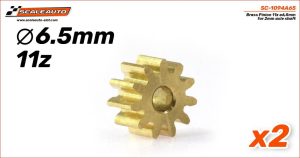 PINION 11d. BRASS - 6,5mm. DIAMETER