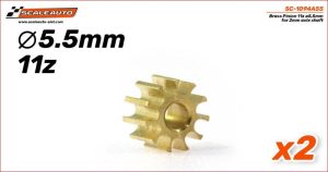 PINION 11d. BRASS - 5,5mm. DIAMETER