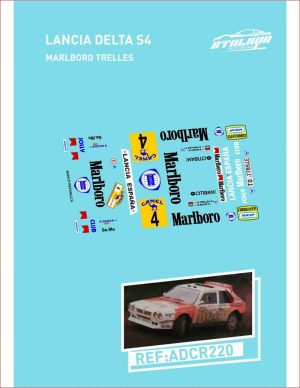 CALCAS 1/32 LANCIA DELTA S4 - CAMPEONATO ESPAÑA TIERRA 1988