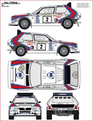 CALCAS 1/32 LANCIA DELTA S4 - 1000 LAKES 1986