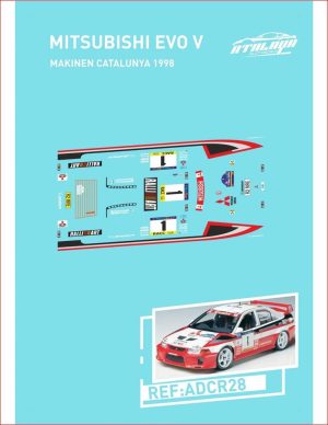 CALCAS 1/32 MITSUBISHI LANCER EVO V - R. CATALUNYA 1998