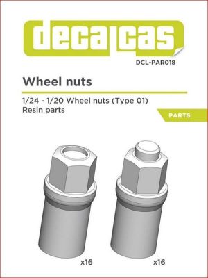 1/24 WHEEL NUTS (TYPE 1)