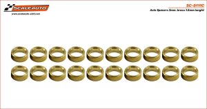 SEPARADORES EJE DE 3mm. EN LATON 1,50mm.