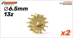 PINION 13d. BRASS - 6,5mm. DIAMETER