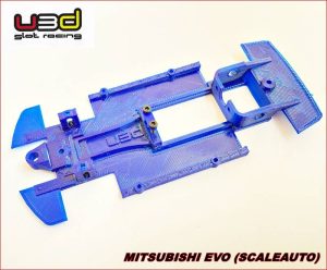 CHASSIS 3D MITSUBISHI EVO (SCALEAUTO - IN-LINE)