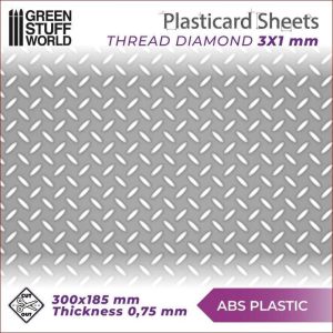 ABS PLASTICARD - THREAD DIAMOND TEXTURE