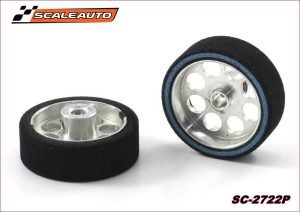 WHEELS & SPONGE HARDCOMP TYRES (23,5 x 8mm.)