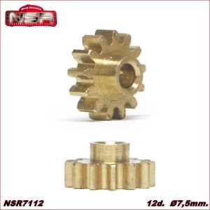 PIÑON 12D. METAL EXTRALIGERO - Ø 7,5mm - AW