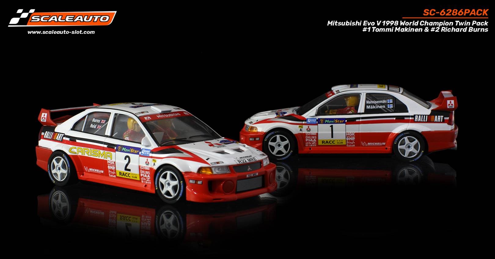 MITSUBISHI EVO V- 1998 WORLD CAMPION TWIN PACK - Image 3