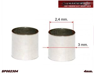 SEPARADORES MINI PARA EJE 3/32 DE 4 mm.