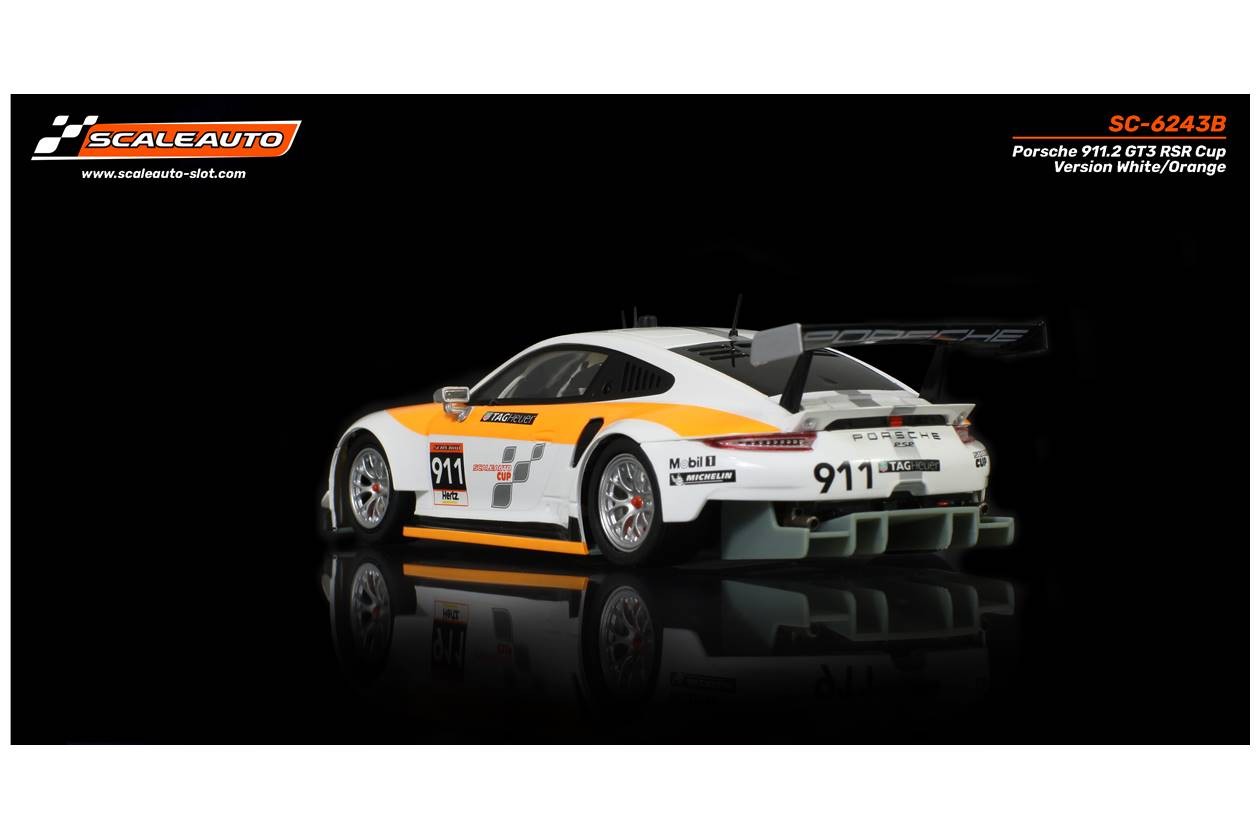 PORSCHE 911.2 GT3 RSR Cup Version White/Orange - Imagen 2