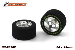 WHEELS & SPONGE PROCOMP-2 TYRES (25,5 x 13mm.)