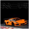 CORVETTE C8.R TEST CAR ORANGE