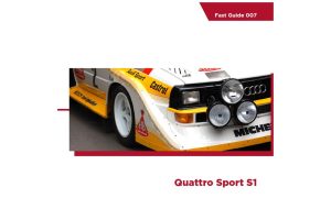 GUIA RAPIDA (AUDI QUATTRO SPORT S1)