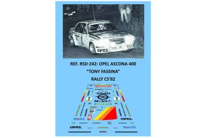 CALCAS 1/24 OPEL ASCONA 400 - RALLY CS 1982