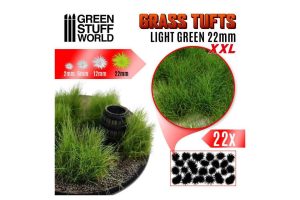 Grass TUFTS XXL - 22mm self-adhesive - LIGHT GREEN