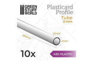 ABS Plasticard - Profile TUBE 2 mm