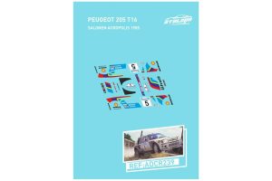 CALCAS 1/32 PEUGEOT 205 T16 EVO1 (RALLY ACROPOLIS 1985)